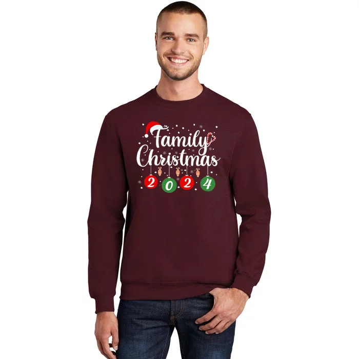 Family Christmas 2024 Xmas Holiday Pajamas Family Vacation Tall Sweatshirt