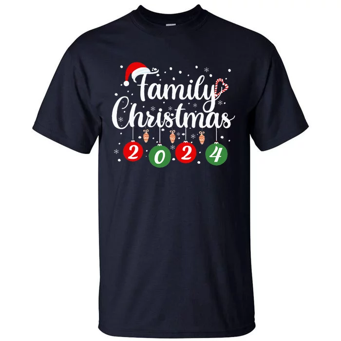 Family Christmas 2024 Xmas Holiday Pajamas Family Vacation Tall T-Shirt