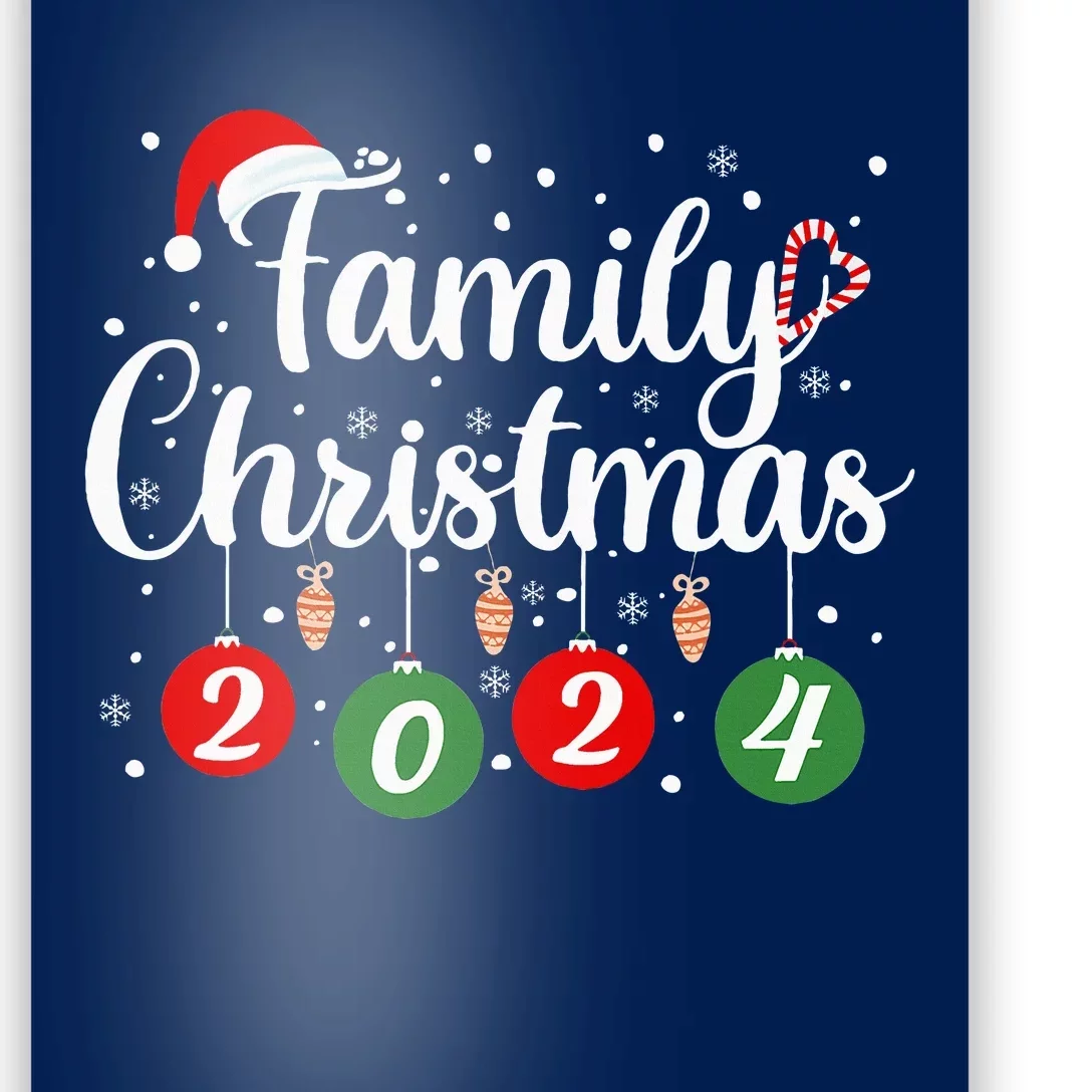 Family Christmas 2024 Xmas Holiday Pajamas Family Vacation Poster