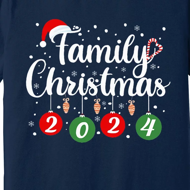 Family Christmas 2024 Xmas Holiday Pajamas Family Vacation Premium T-Shirt