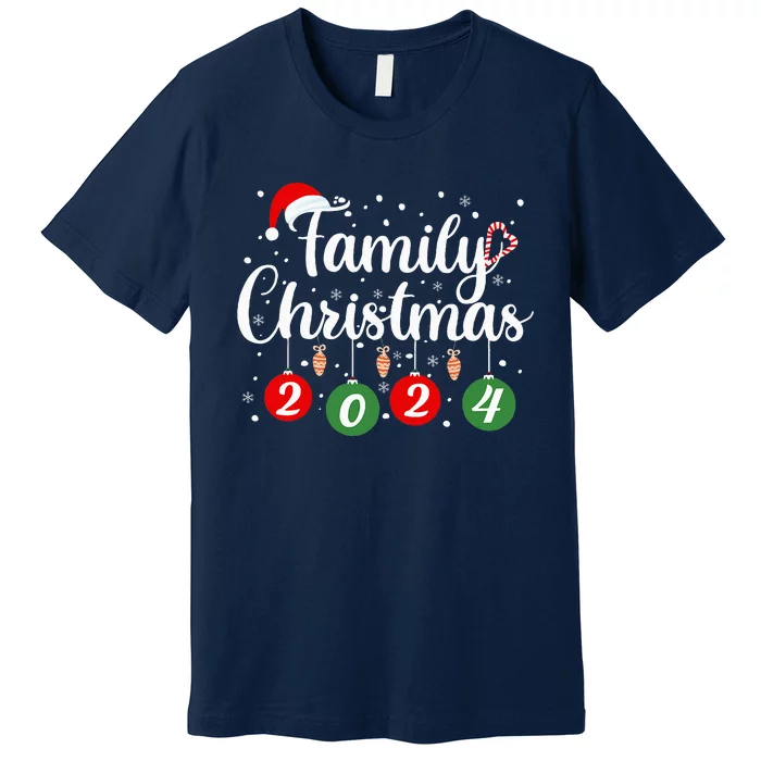 Family Christmas 2024 Xmas Holiday Pajamas Family Vacation Premium T-Shirt