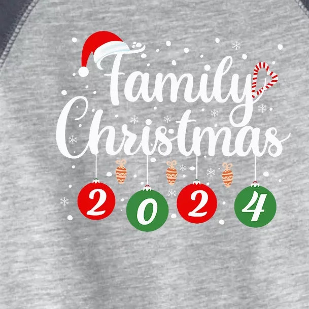 Family Christmas 2024 Xmas Holiday Pajamas Family Vacation Toddler Fine Jersey T-Shirt