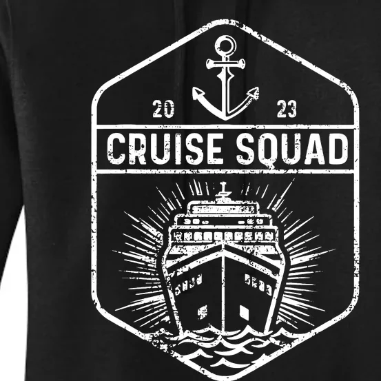 Family Cruise 2024 Matching Family Group Cruise Squad Set Women's Pullover Hoodie