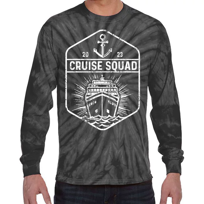 Family Cruise 2024 Matching Family Group Cruise Squad Set Tie-Dye Long Sleeve Shirt