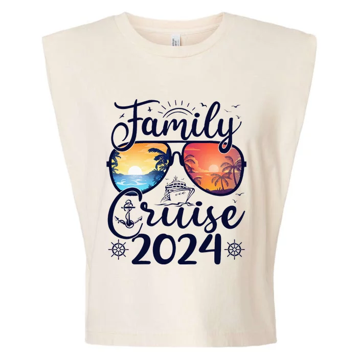 Family Cruise 2024 Summer Vacation Matching Family Cruise Garment-Dyed Women's Muscle Tee