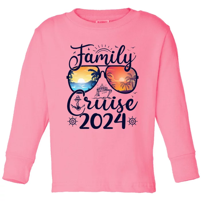 Family Cruise 2024 Summer Vacation Matching Family Cruise Toddler Long Sleeve Shirt