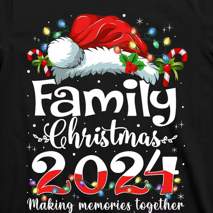 Family Christmas 2024 Matching Squad Santa Elf Funny Xmas T-Shirt