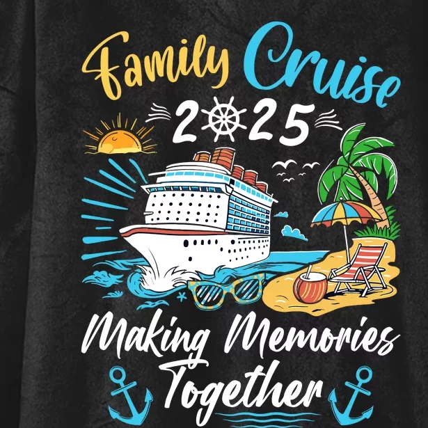 Family Cruise 2025 Family Matching Cruise Vacation Party Hooded Wearable Blanket