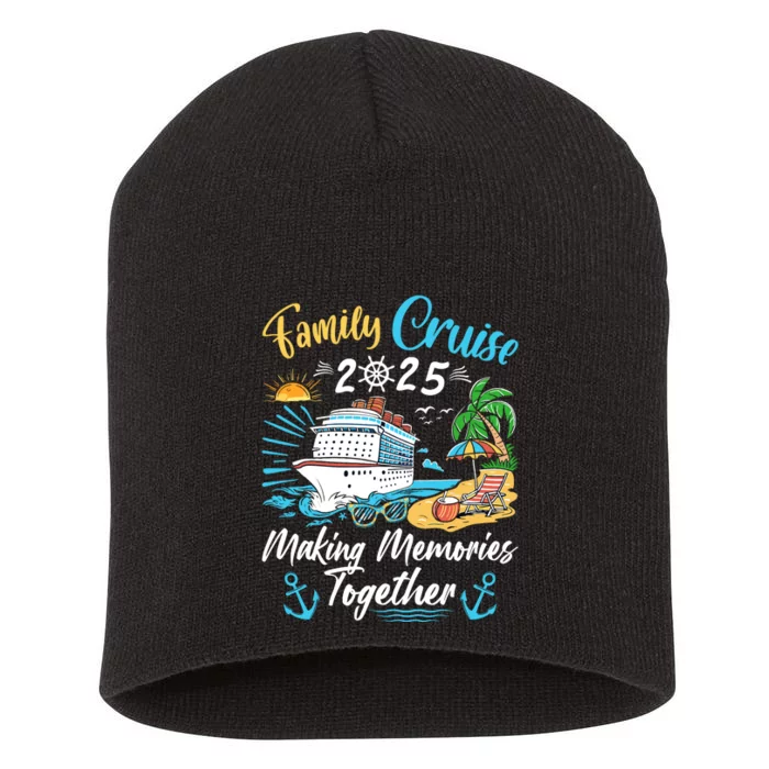 Family Cruise 2025 Family Matching Cruise Vacation Party Short Acrylic Beanie