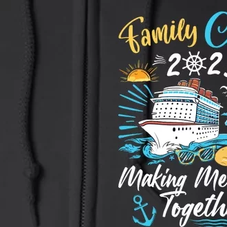 Family Cruise 2025 Family Matching Cruise Vacation Party Full Zip Hoodie