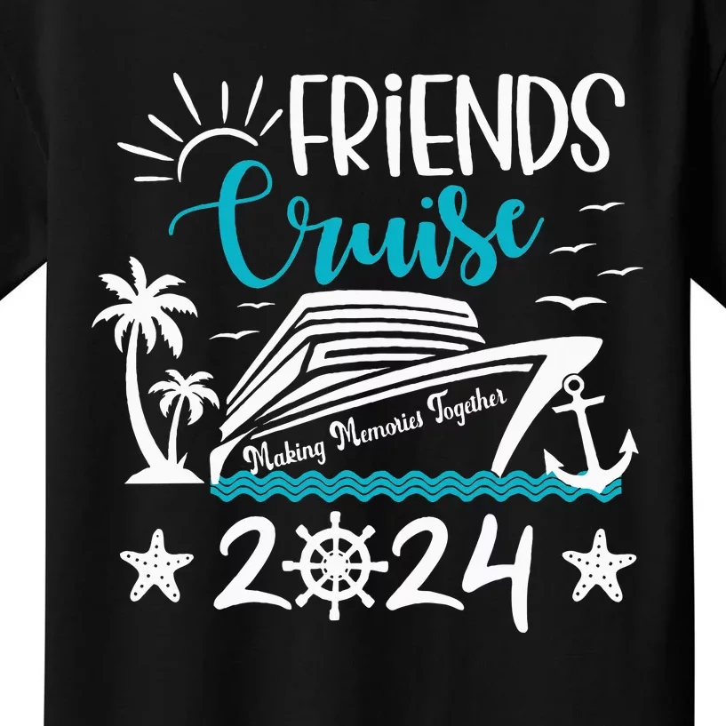 Friends Cruise 2024 Matching Vacation Group Trip Party Kids T-Shirt