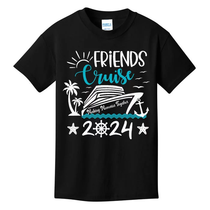 Friends Cruise 2024 Matching Vacation Group Trip Party Kids T-Shirt