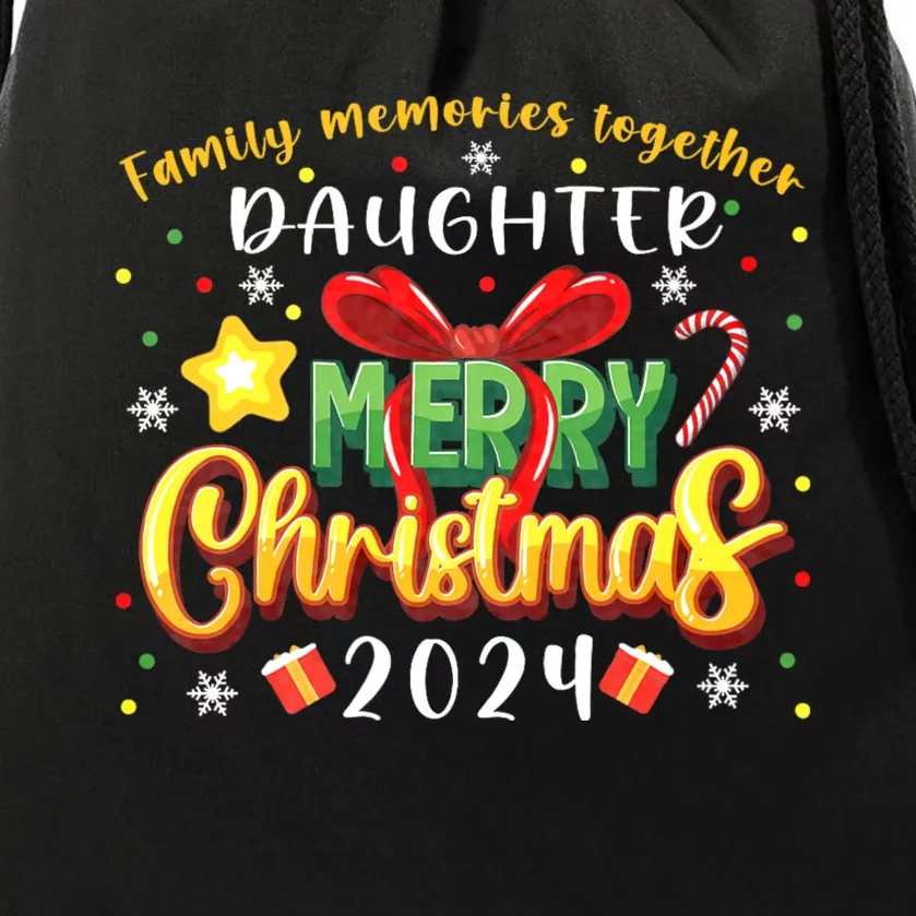 Family Christmas 2024 Matching Family Outfit Funny Christmas Drawstring Bag