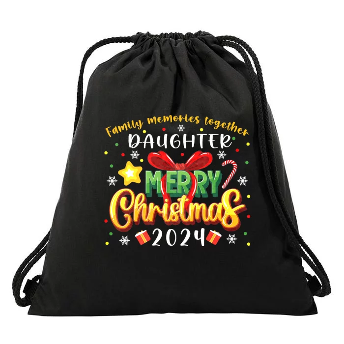 Family Christmas 2024 Matching Family Outfit Funny Christmas Drawstring Bag