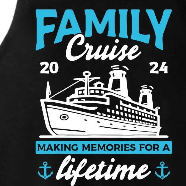 Family Cruise 2024 Making Memories Family Vacation 2024 Ladies Tri-Blend Wicking Tank