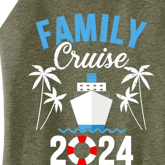 Family Cruise 2024 For Cruising Ship Vacation Women’s Perfect Tri Rocker Tank