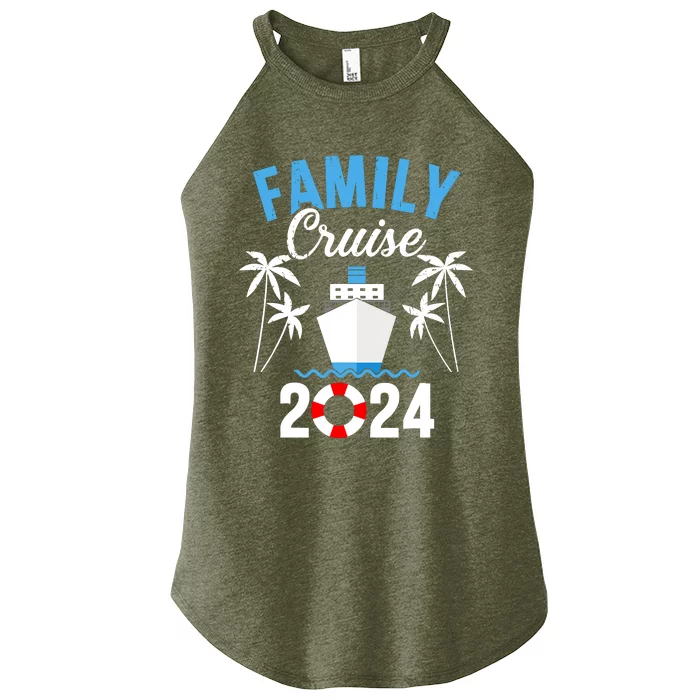 Family Cruise 2024 For Cruising Ship Vacation Women’s Perfect Tri Rocker Tank