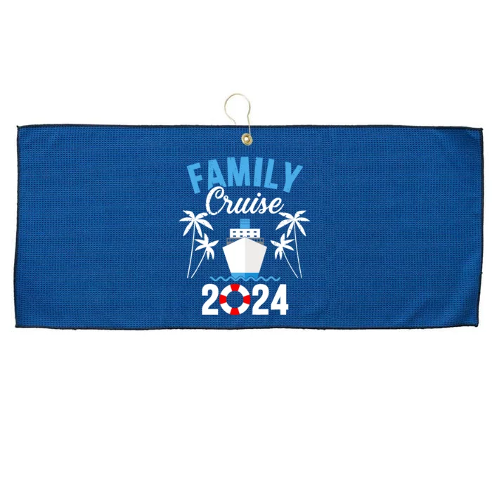 Family Cruise 2024 For Cruising Ship Vacation Large Microfiber Waffle Golf Towel