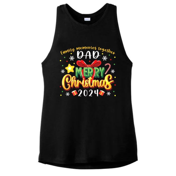 Family Christmas 2024 Matching Family Outfit Funny Christmas Ladies Tri-Blend Wicking Tank