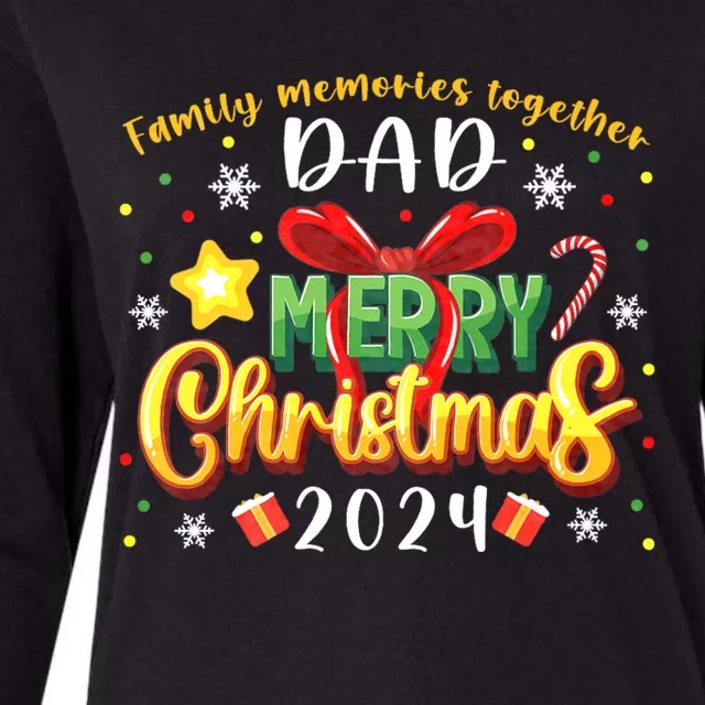 Family Christmas 2024 Matching Family Outfit Funny Christmas Womens Cotton Relaxed Long Sleeve T-Shirt