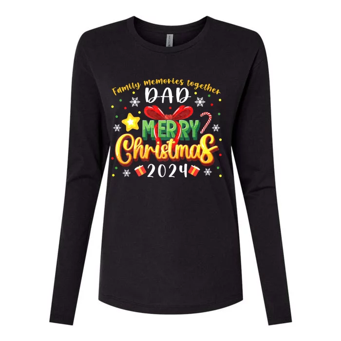 Family Christmas 2024 Matching Family Outfit Funny Christmas Womens Cotton Relaxed Long Sleeve T-Shirt