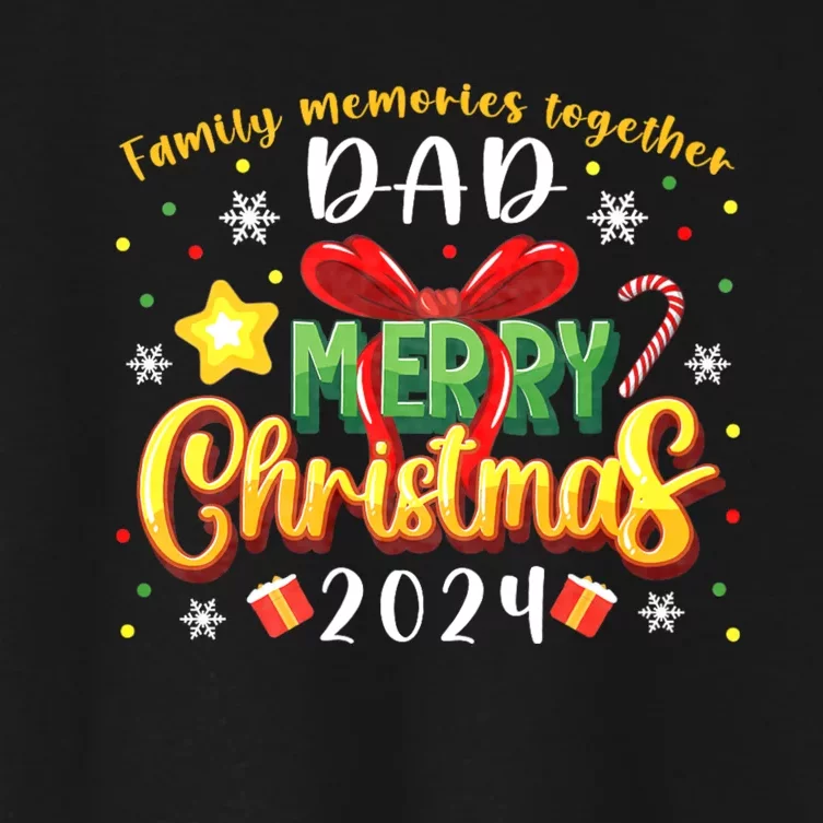 Family Christmas 2024 Matching Family Outfit Funny Christmas Women's Crop Top Tee