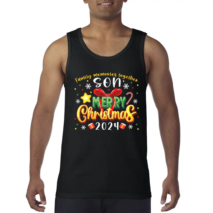 Family Christmas 2024 Matching Family Outfit Funny Christmas Tank Top