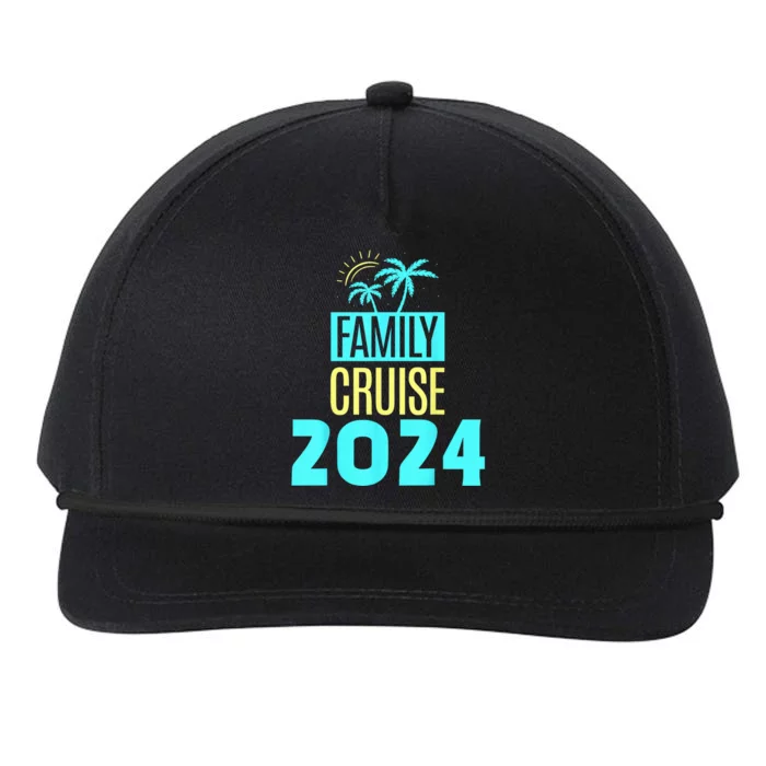 Family Cruise 2024 Travel Ship Vacation Snapback Five-Panel Rope Hat