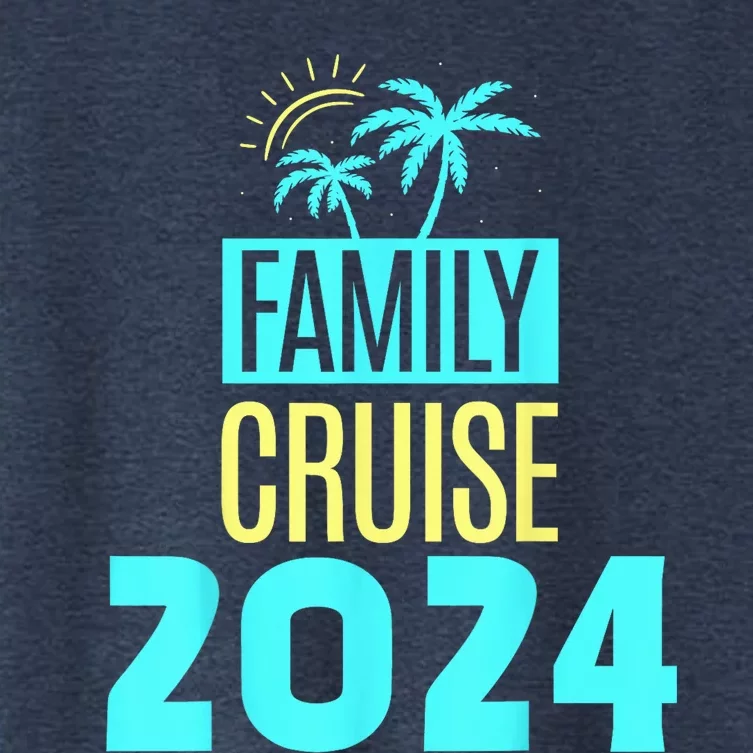 Family Cruise 2024 Travel Ship Vacation Women's Crop Top Tee