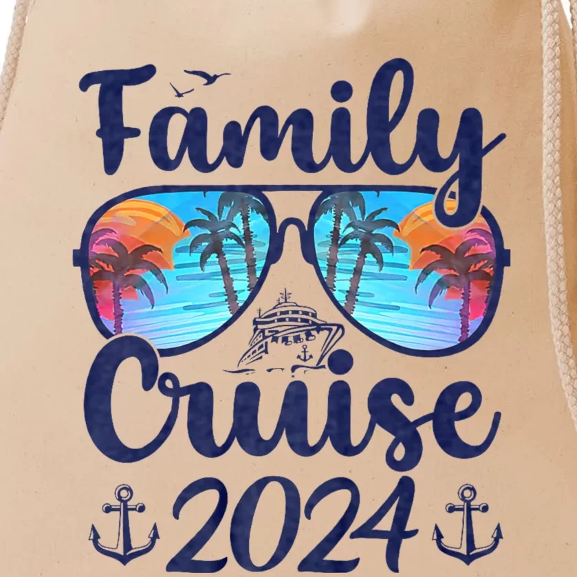 Family Cruise 2024 Family Vacation Matching Family Drawstring Bag