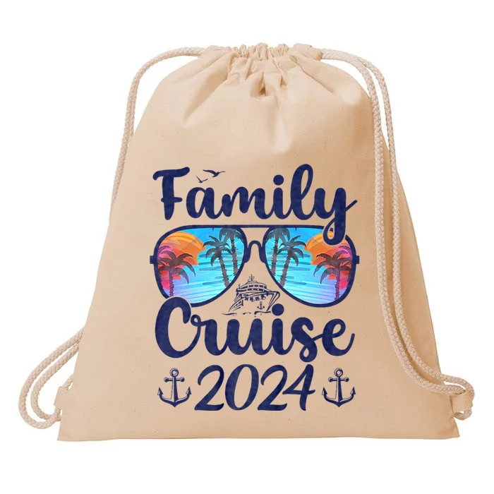 Family Cruise 2024 Family Vacation Matching Family Drawstring Bag