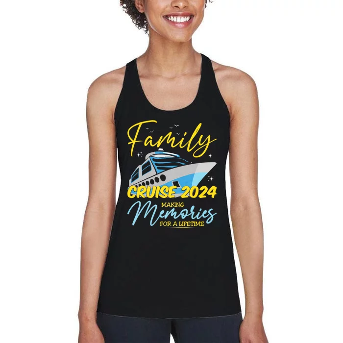 Family Cruise 2024 Sailing Cruising Vacation 2024 Family Vacation Women's Racerback Tank