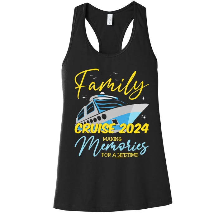 Family Cruise 2024 Sailing Cruising Vacation 2024 Family Vacation Women's Racerback Tank