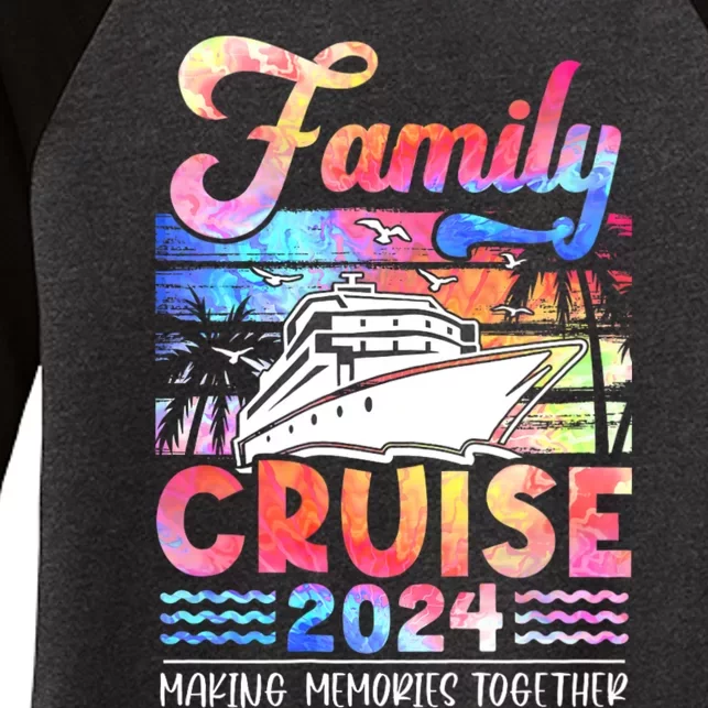 Family Cruise 2024 Cruising Ship Summer Vacation Travel Women's Tri-Blend 3/4-Sleeve Raglan Shirt