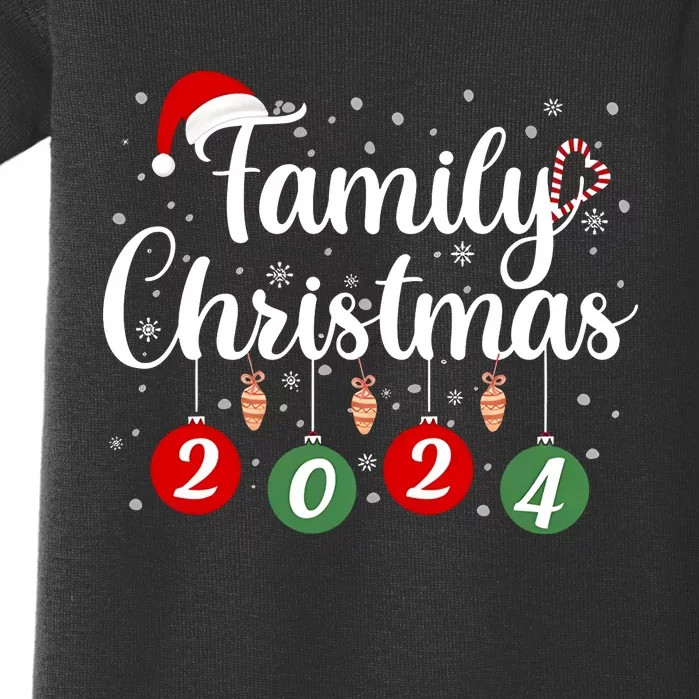 Family Christmas 2024 Matching Group Baby Bodysuit