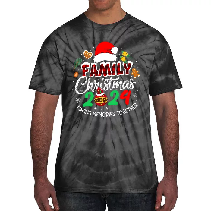 Family Christmas 2024 Making Memories Together Matching Family Tie-Dye T-Shirt