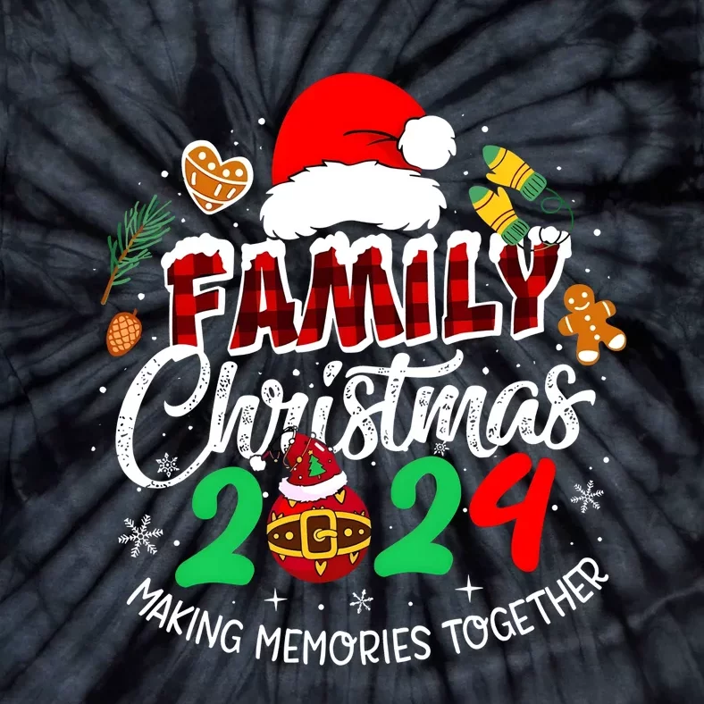 Family Christmas 2024 Making Memories Together Matching Family Tie-Dye T-Shirt