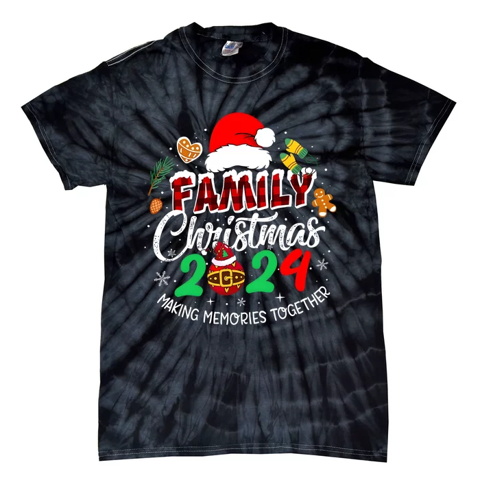 Family Christmas 2024 Making Memories Together Matching Family Tie-Dye T-Shirt