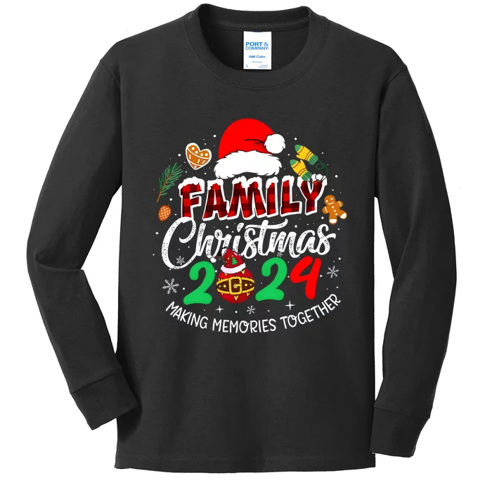 Family Christmas 2024 Making Memories Together Matching Family Kids Long Sleeve Shirt