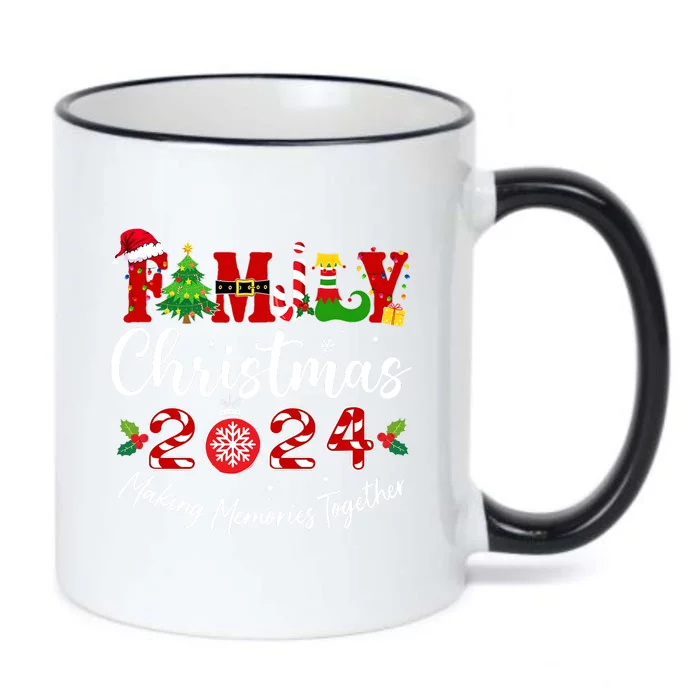 Family Christmas 2024 Making Memories Together Matching Family Black Color Changing Mug