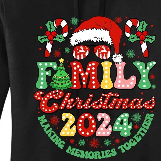 Family Christmas 2024 Christmas Squad Xmas Matching Pajamas Women's Pullover Hoodie