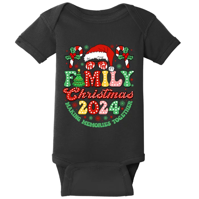 Family Christmas 2024 Christmas Squad Xmas Matching Pajamas Baby Bodysuit