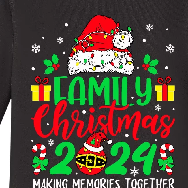 Family Christmas 2024 Christmas Squad Xmas Matching Pajamas Baby Long Sleeve Bodysuit