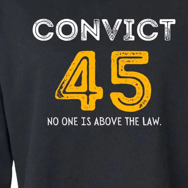 Funny Convict 45 Cropped Pullover Crew