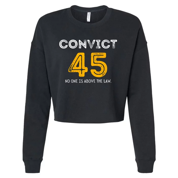 Funny Convict 45 Cropped Pullover Crew