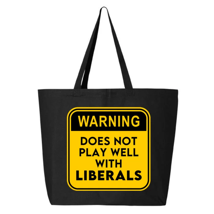 Funny Conservative Anti Liberal 25L Jumbo Tote