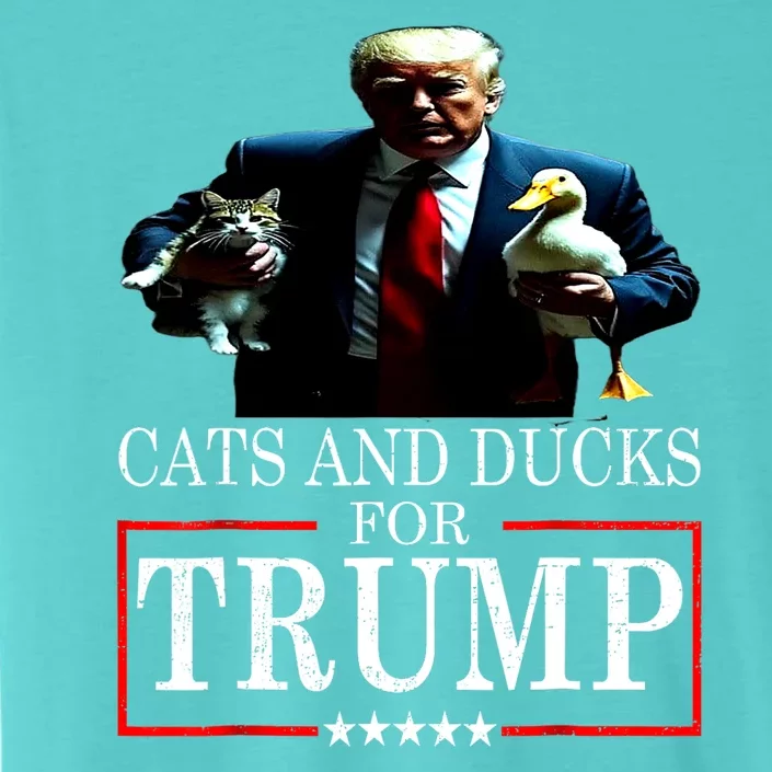 Funny Cats And Ducks For Trump 2024 Kittens Gift ChromaSoft Performance T-Shirt