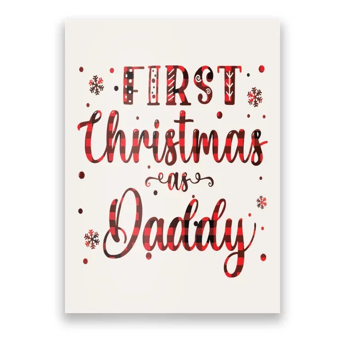 First Christmas As Daddy Poster