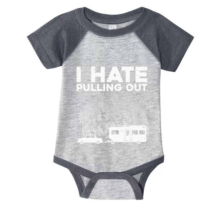 Funny Camping Art For Camping Trailer Camper Infant Baby Jersey Bodysuit