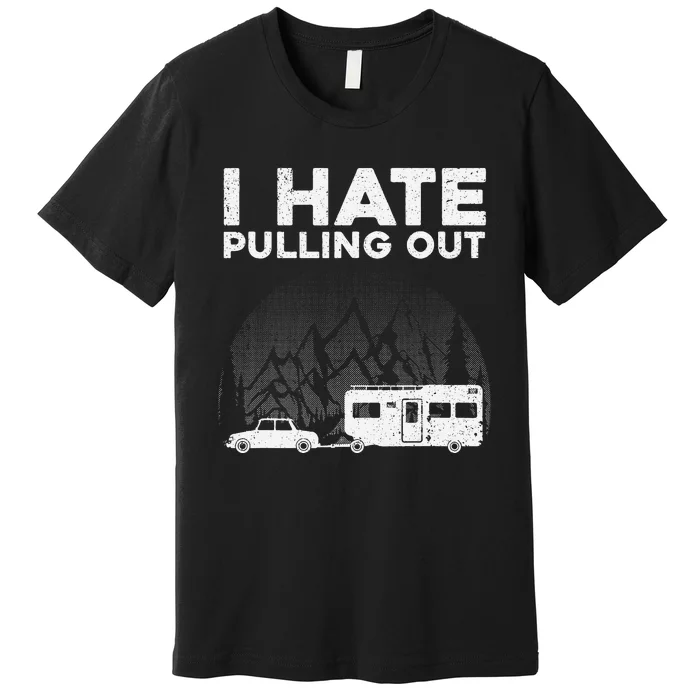 Funny Camping Art For Camping Trailer Camper Premium T-Shirt